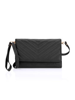 Fastrack - Quilted Black Clutch