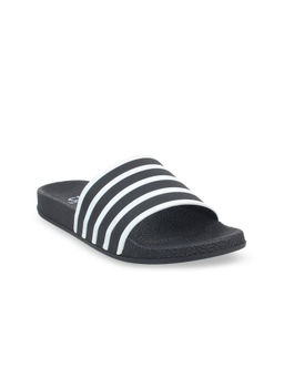 Carlton London - Striped Black White Sliders