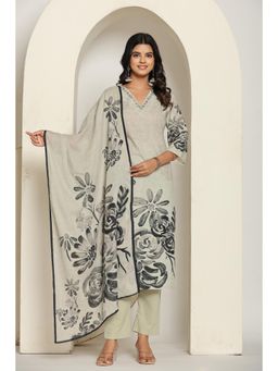 Gahan - Printed Straight Kurta With Pant & Dupatta