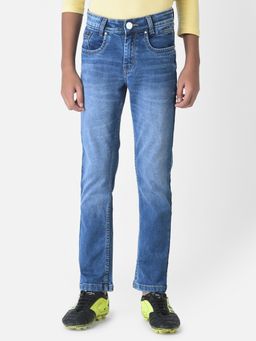 CRIMSOUNE CLUB - Boy Blue Heavy Fade Jeans