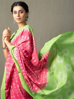 Fabindia - Cotton Ikat Woven Sari