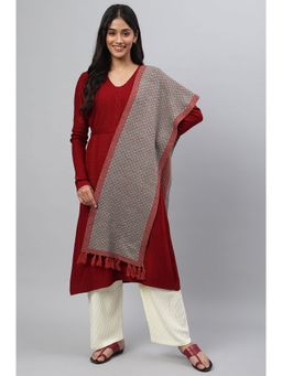 Aurelia - Orange Yarn Dyed Womens Muffler