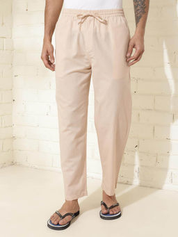 Fabindia - Beige Cotton Woven Pyjama