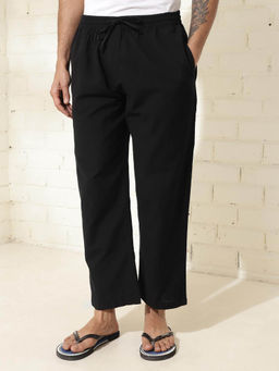 Fabindia - Black Cotton Woven Pyjama