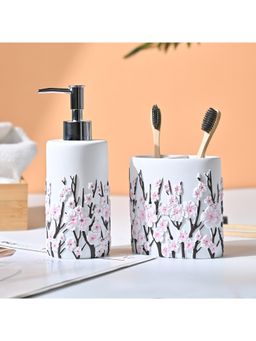 Voncasa - Polyresin Bathroom Set of 2 Bathroom Accessories