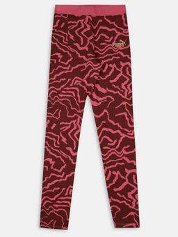 Puma - Alpha AOP Girls Purple Tights