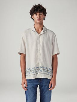 Levi's - Men's Embroidered Relaxed Fit Linen Shirt