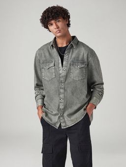 Levi's - Men's Solid Relaxed Fit Denim Shirt