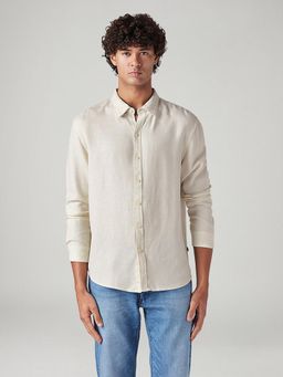 Levi's - Men's Solid Slim Fit Linen Shirt