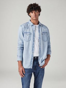 Levi's - Men's Solid Slim Fit Denim Shirt