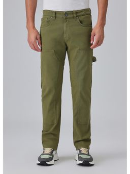 Banana Club - Dark Olive Green Cargo Denim Jeans