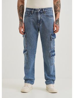 Banana Club - Streetstyle Sapphire Blue Baggy Fit Jeans