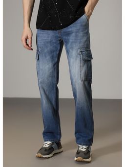 Banana Club - Aqua Blue Baggy Fit Jeans