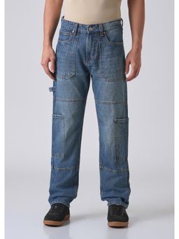 Banana Club - Dapper Pebble Blue Baggy Fit Jeans