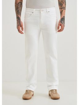 Banana Club - White Straight Fit Jeans