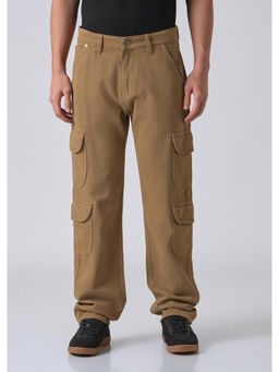 Banana Club - Brown Double Pocket Cargo Denim Jeans