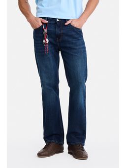 Snitch - Blue Light Distressed Straight Casual Jeans For Men