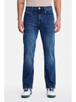 Snitch - Blue Light Distressed Straight Casual Jeans For Men
