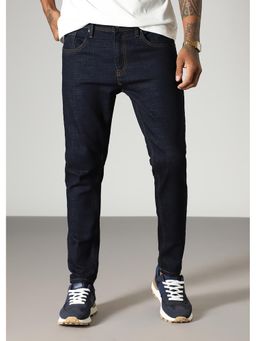 Banana Club - Navy Blue Contrast Thread Slim Fit Denim