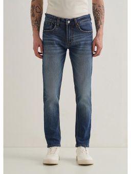 Banana Club - Dark Blue Faded Slim Fit Jeans
