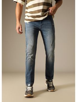 Banana Club - Light Blue Mid Fade Slim Fit Denim