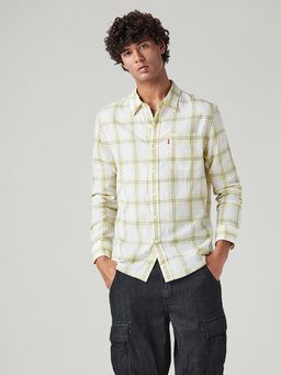 Levi's - Men's Checkered Slim Fit Linen Shirt