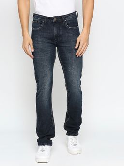 Being Human - Navy Blue Slim Straight Fit Denims For Men
