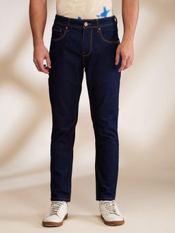 Being Human - Navy Blue Straight Fit Denim Jeans For Men
