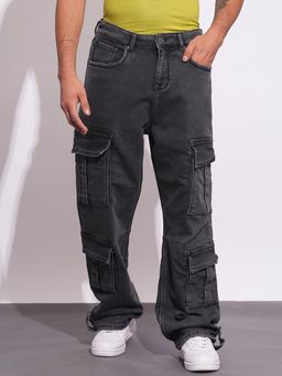 Being Human - Grey Straight Men's Denim Jeans