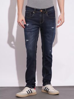 Being Human - Navy Blue Skinny Fit Denims For Men