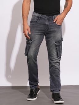 Being Human - Grey Straight Denim Jeans For Men