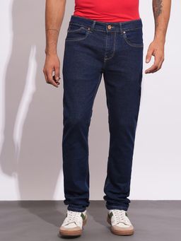 Being Human - Navy Blue Slim Fit Men's Denims