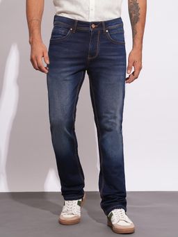 Being Human - Navy Blue Straight Fit Men's Denim Jeans