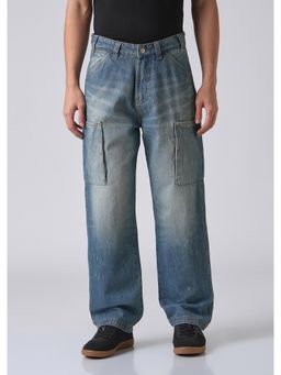 Banana Club - Blue Fade Baggy Fit Denim Jeans