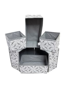 House of Quirk - Grey Foldable Closet Drawer Organizers (Set Of 6)