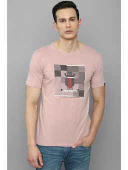 Louis Philippe - Men Pink T-Shirt