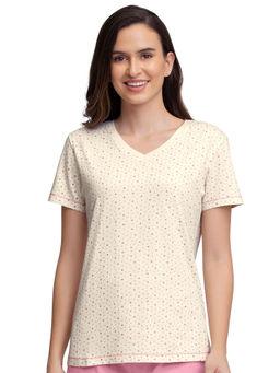 Amante - V-neck Sleep Tee Multi-Color