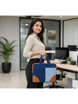 THE PURANI JEANS - Classic Denim Laptop Bag With Detachable Strap