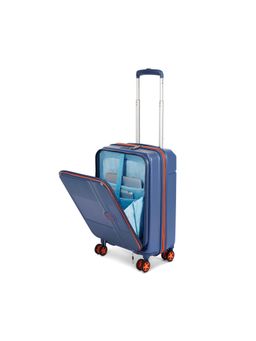 Skybags - Unisex Zephyre Expandable Blue Hard Luggage Trolley Bag