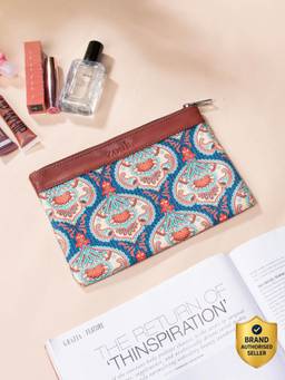 Zouk - Kovil Blue Vegan Leather Utility Pouch