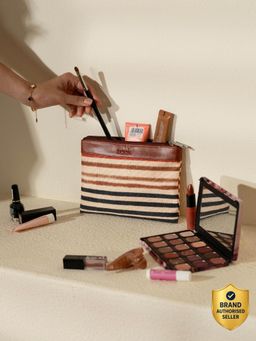 Zouk - Qutub Stripes Vegan Leather Utility Pouch