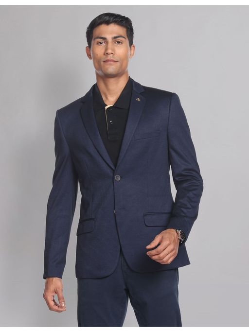 AD By Arvind Slim Fit Patterned Blazer