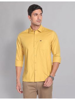 AD By Arvind - Slim Fit Soladel Uv Stretch Oxford Casual Shirt