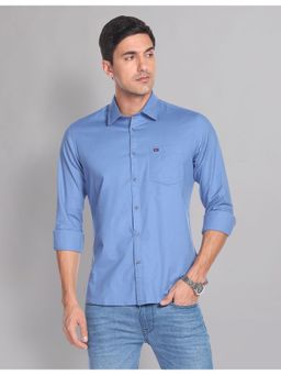 AD By Arvind - Slim Fit Soladel Uv Stretch Oxford Casual Shirt