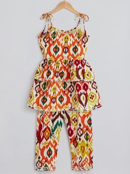 Hopscotch - Boho Bling Cotton Kurti and Palazzo