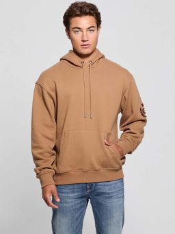 Guess - Coconut Latte Hooded Embroidered Hoodie