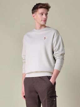 U.S. Polo Assn. Denim Co. - Mens Solid Relaxed Fit Grey Sweatshirt