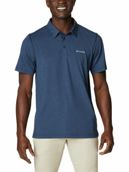 Columbia - Mens Blue Omni-Wick Tech Trail Polo Tshirt