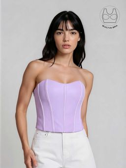 BUTTERSCOSH - Women Tenera Lavender Washable Corset with Inbuilt Bra