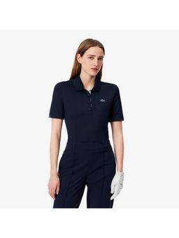 Lacoste - Navy Blue Slim Fit Uv Protect Stretch Golf Polo T-Shirt